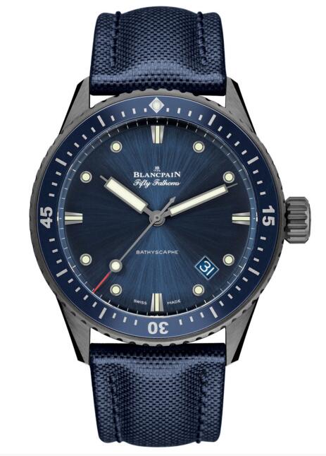 Replica Blancpain Fifty Fathoms Bathyscaphe 5000-0240-O52A watch